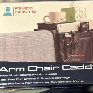 Black Arm Chair Organizer